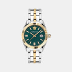 Greca Men Quartz Green Dial Analog Stainless Steel Watch VE3K00422