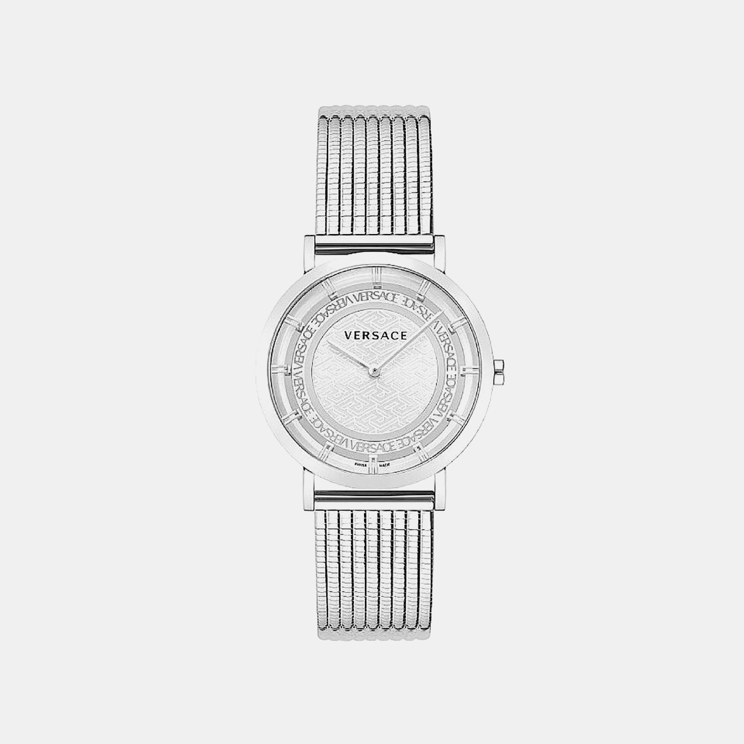 Women Quartz Silver Dial Analog Stainless Steel Watch VE3M00422