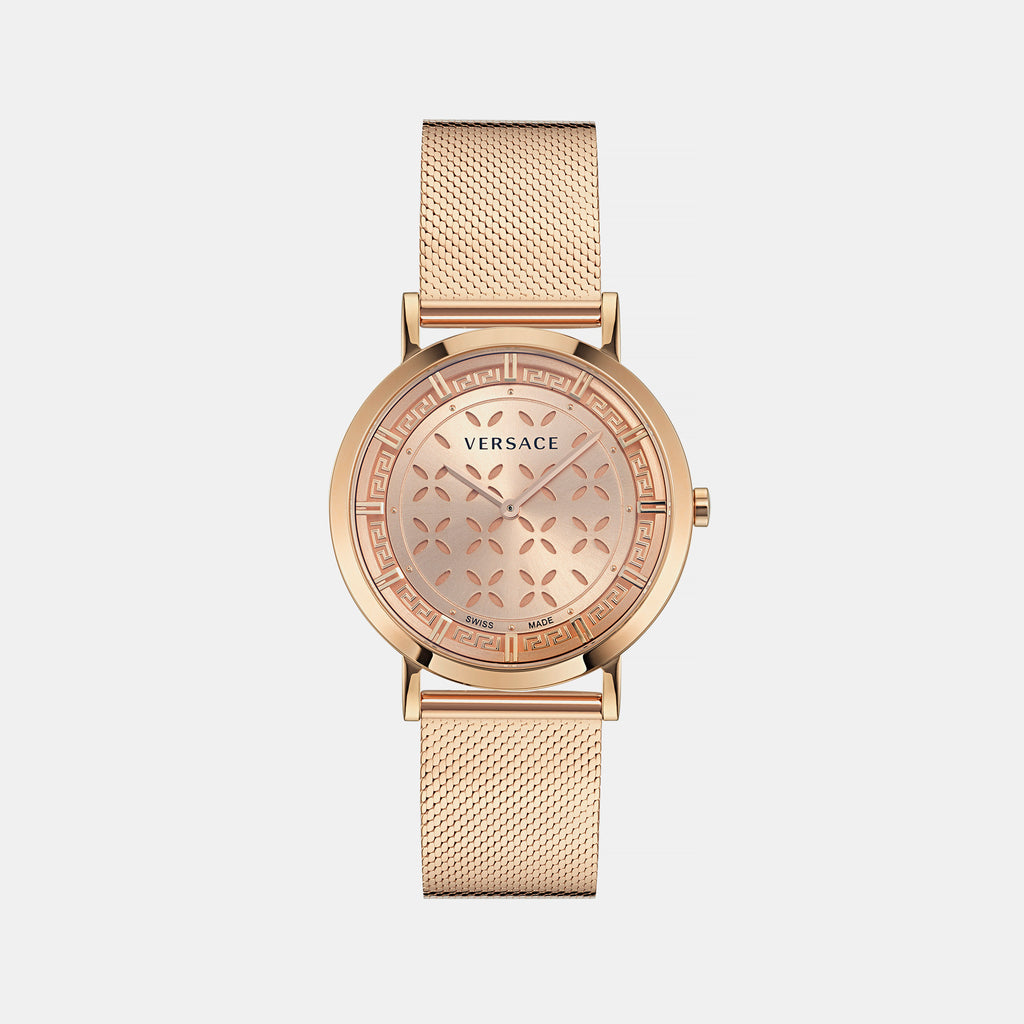 Versace Round Rose Gold Analog watch