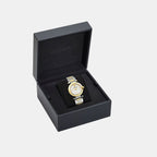 Women Quartz Silver White Dial Analog Stainless Steel Watch VE5B00325