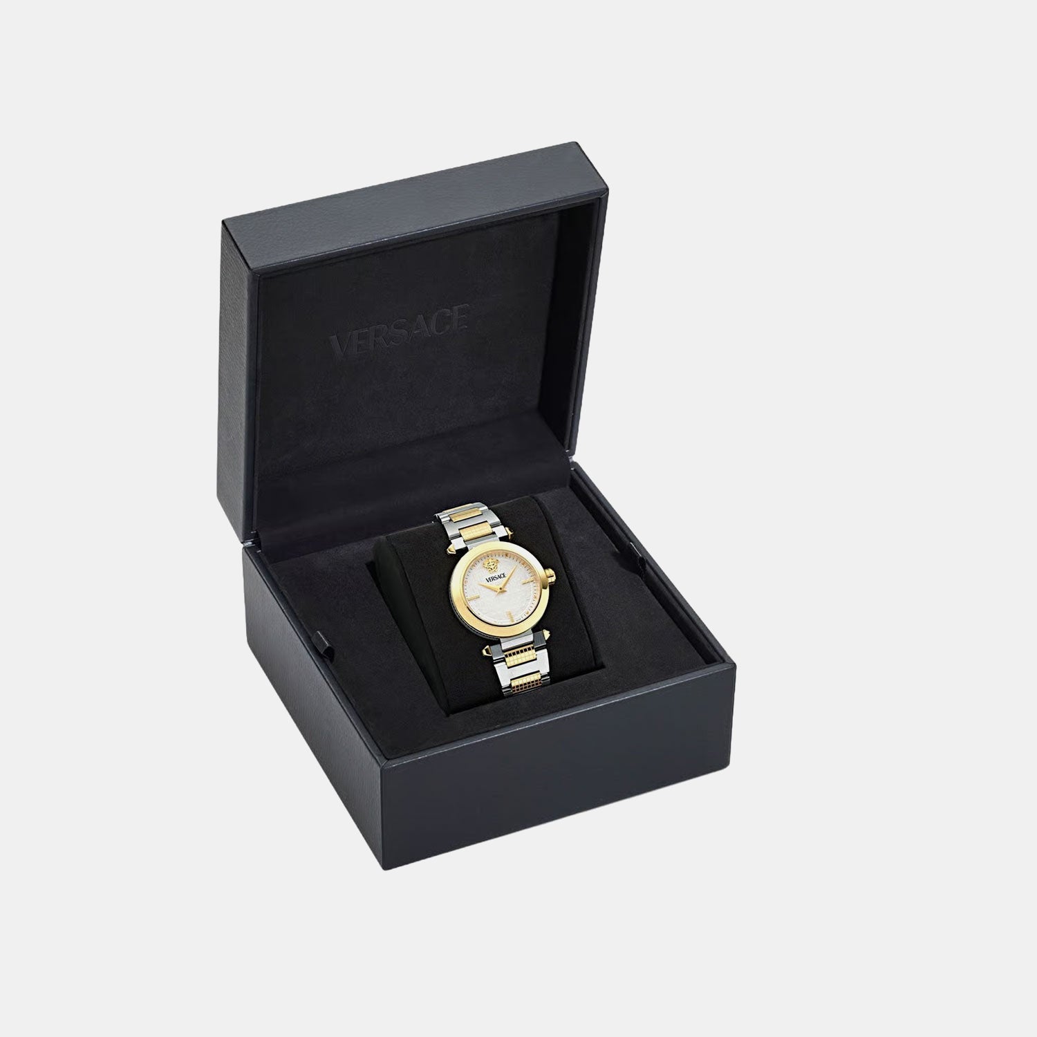 Women Quartz Silver White Dial Analog Stainless Steel Watch VE5B00325