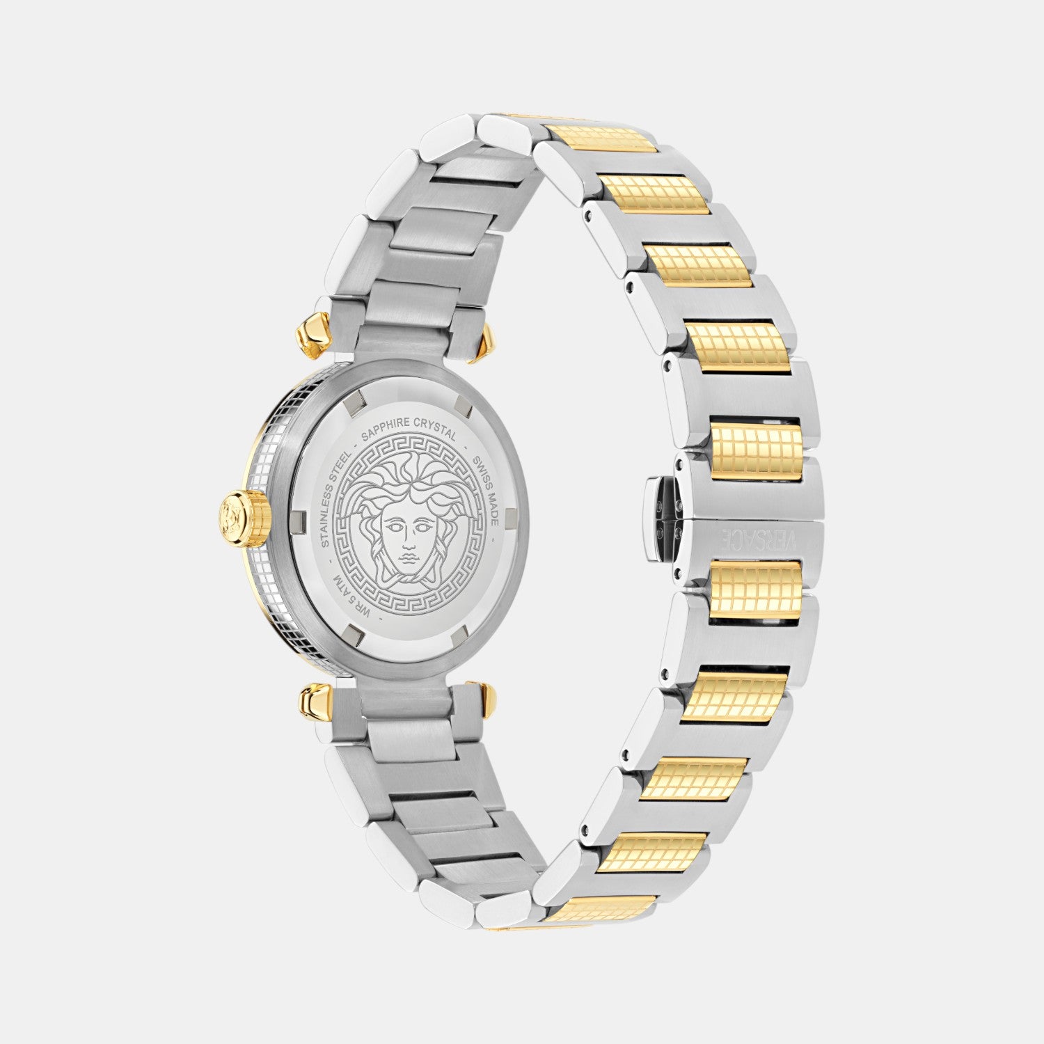 Greek Women Quartz Green Dial Analog Stainless Steel Watch VE5B00525