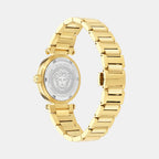 Greek Women Quartz Black Dial Analog Stainless Steel Watch VE5B00625