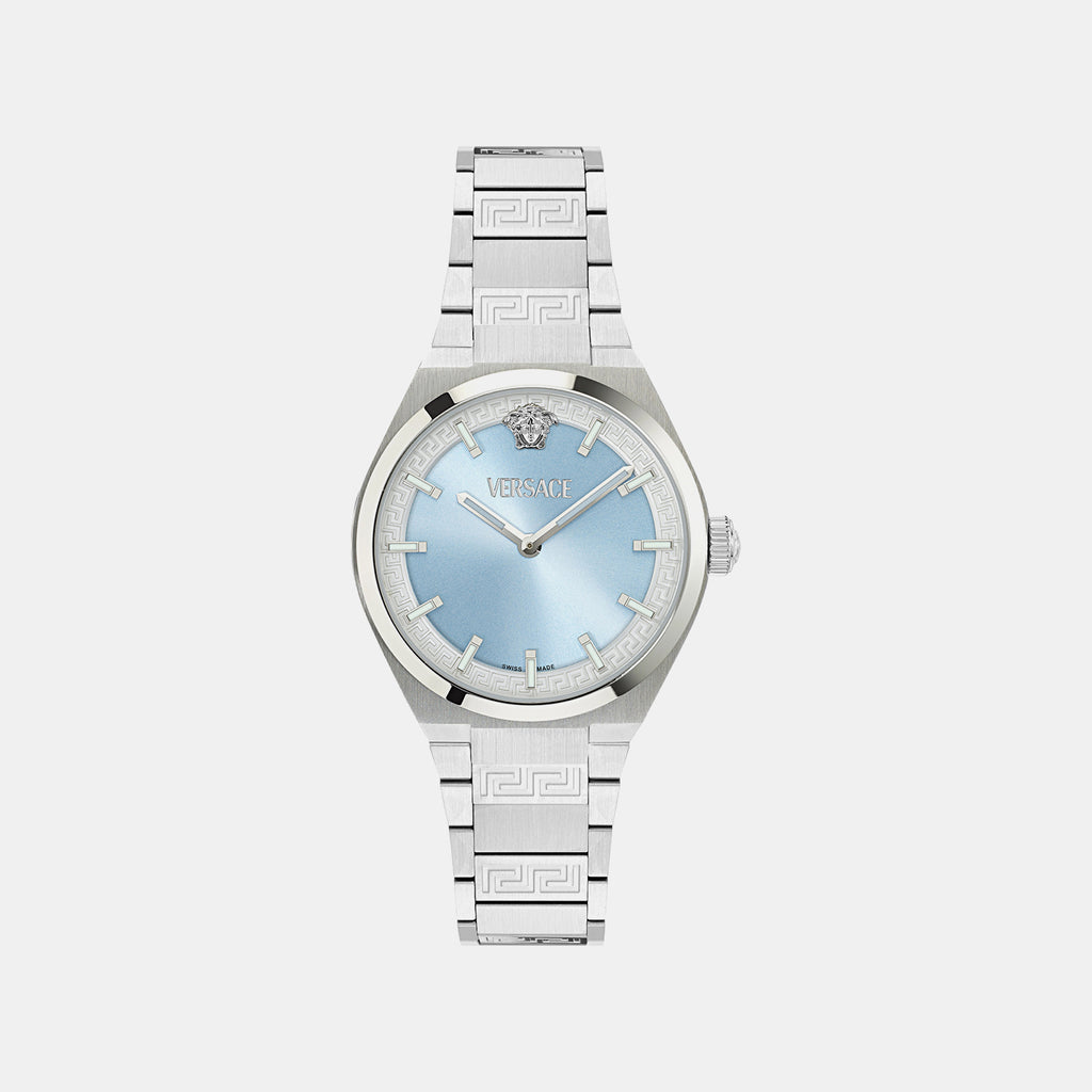 Women Quartz Blue Dial Analog Stainless Steel Watch VE5E00226