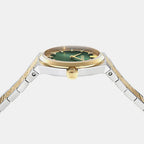 V-Auria Women Quartz Green Dial Stainless Steel Watch VE5E00326