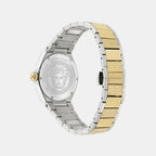 Auria Men Quartz Silver Dial Analog Stainless Steel Watch VE5E00426