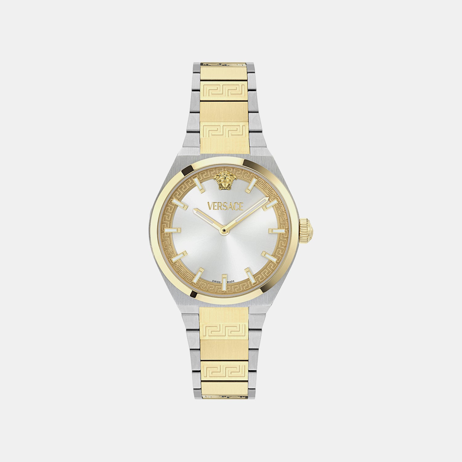 Auria Men Quartz Silver Dial Analog Stainless Steel Watch VE5E00426