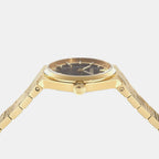 V-Auria Women Quartz Black Dial Stainless Steel Watch VE5E00526