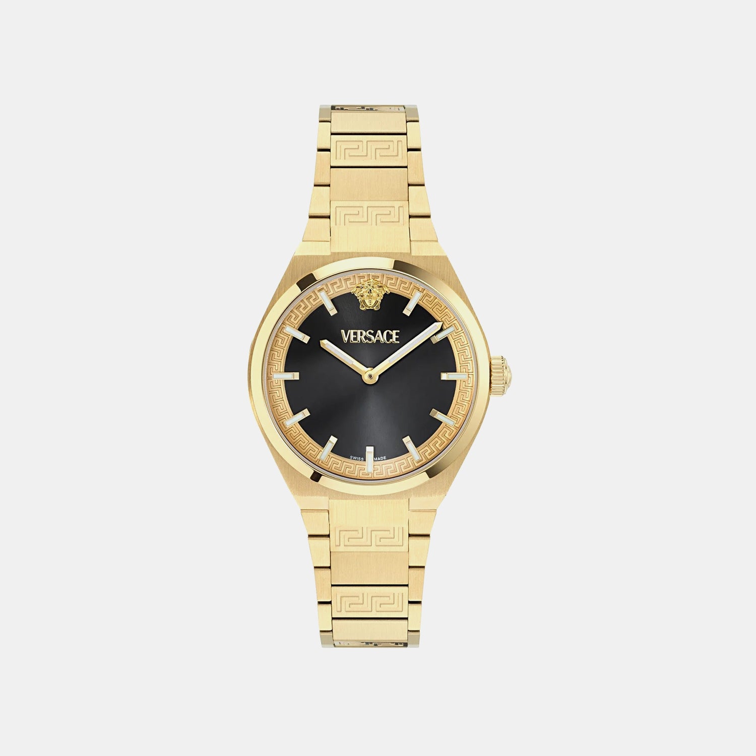 V-Auria Women Quartz Black Dial Stainless Steel Watch VE5E00526