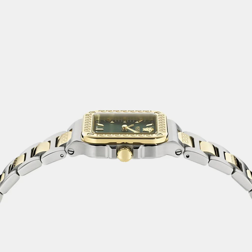 Greca Women Quartz Green Dial Analog Stainless Steel Watch VE5G00326