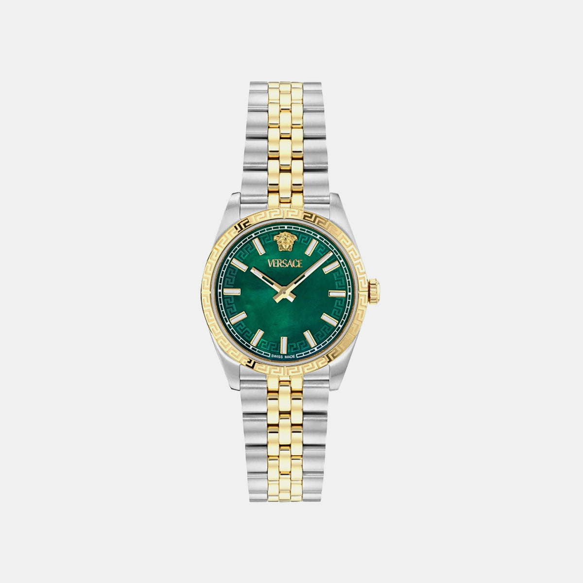 Millenyium Women Quartz Green Dial Analog Stainless Steel Watch VE5K00426