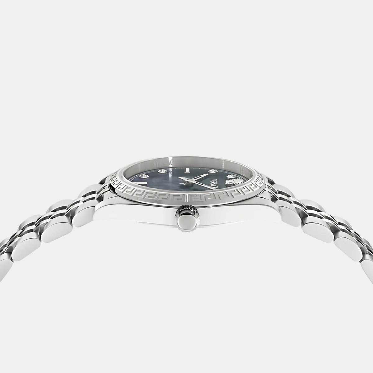 Millenyium Greca Women Quartz Black Dial Analog Stainless Steel Watch VE5K00526