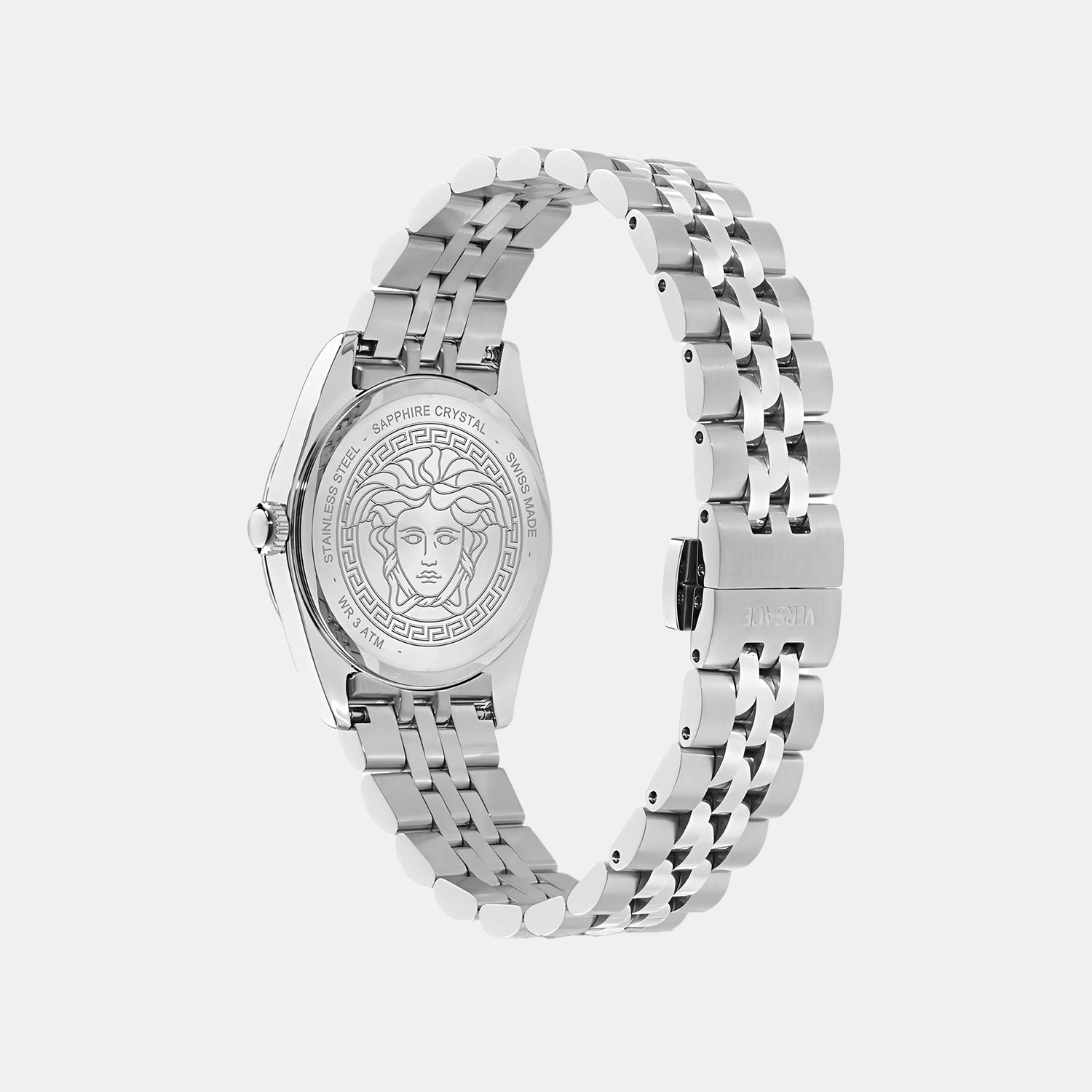 Millenyium Greca Women Quartz Black Dial Analog Stainless Steel Watch VE5K00526