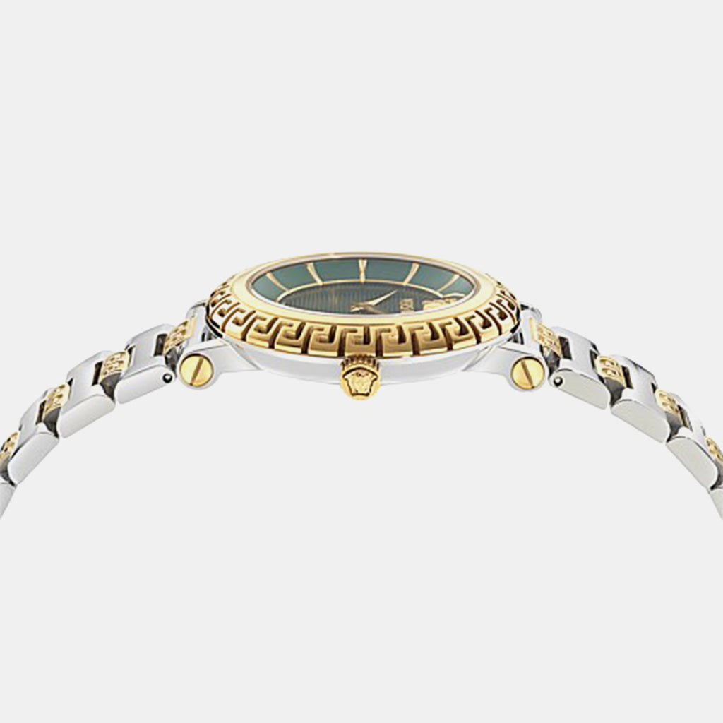 Greca Men Quartz Green Dial Analog Stainless Steel Watch VE5L00426