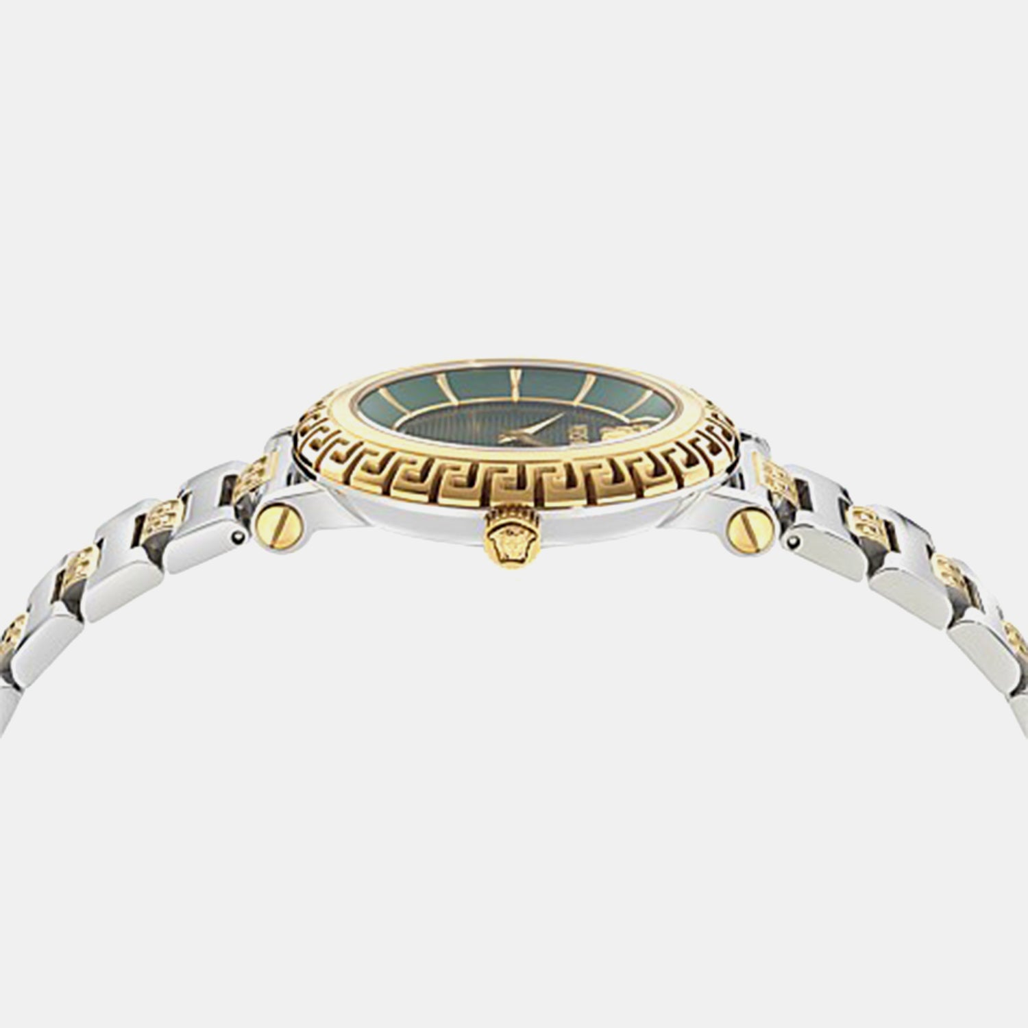 Greca Men Quartz Green Dial Analog Stainless Steel Watch VE5L00426