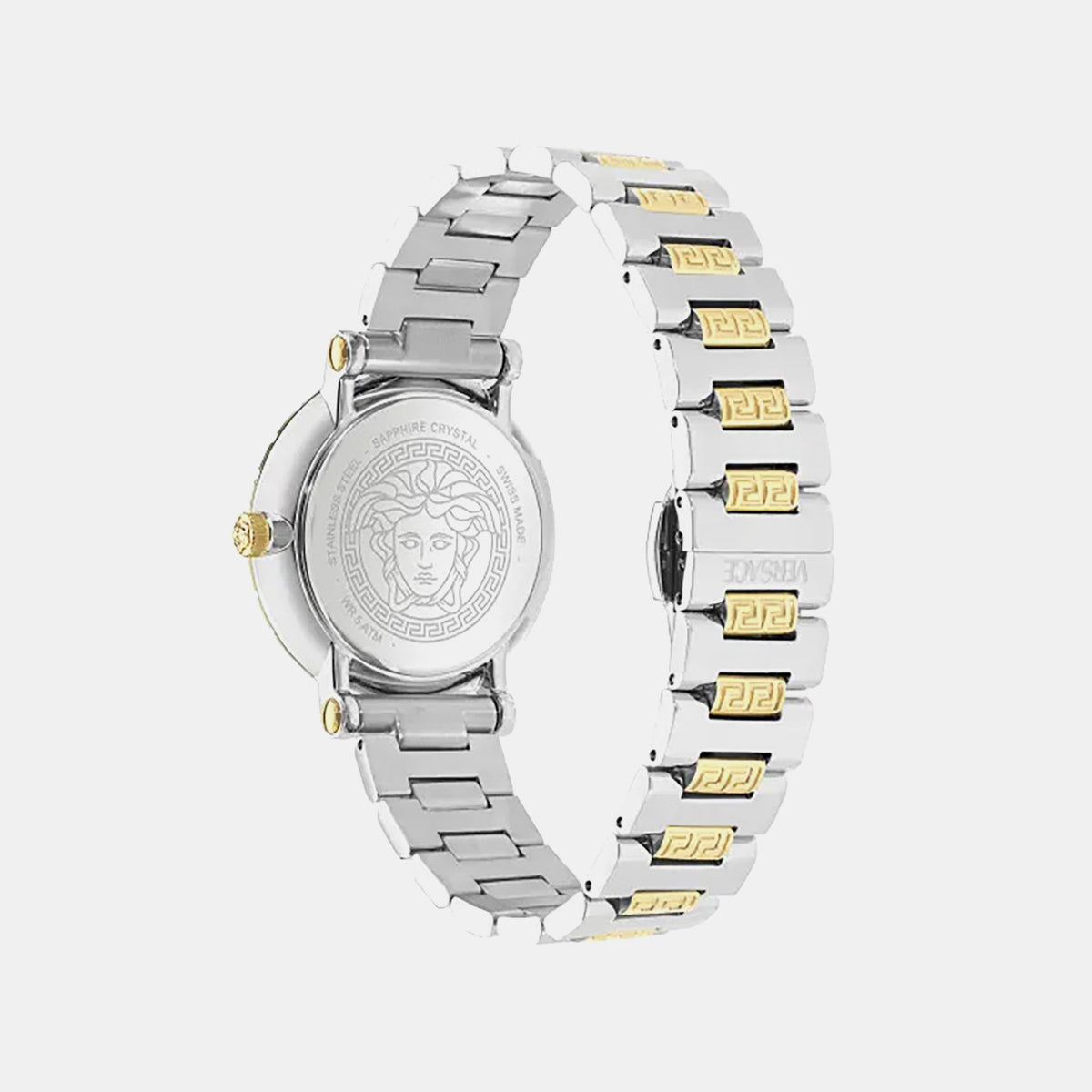 Greca Women Quartz White Dial Analog Stainless Steel Watch VE5L00526