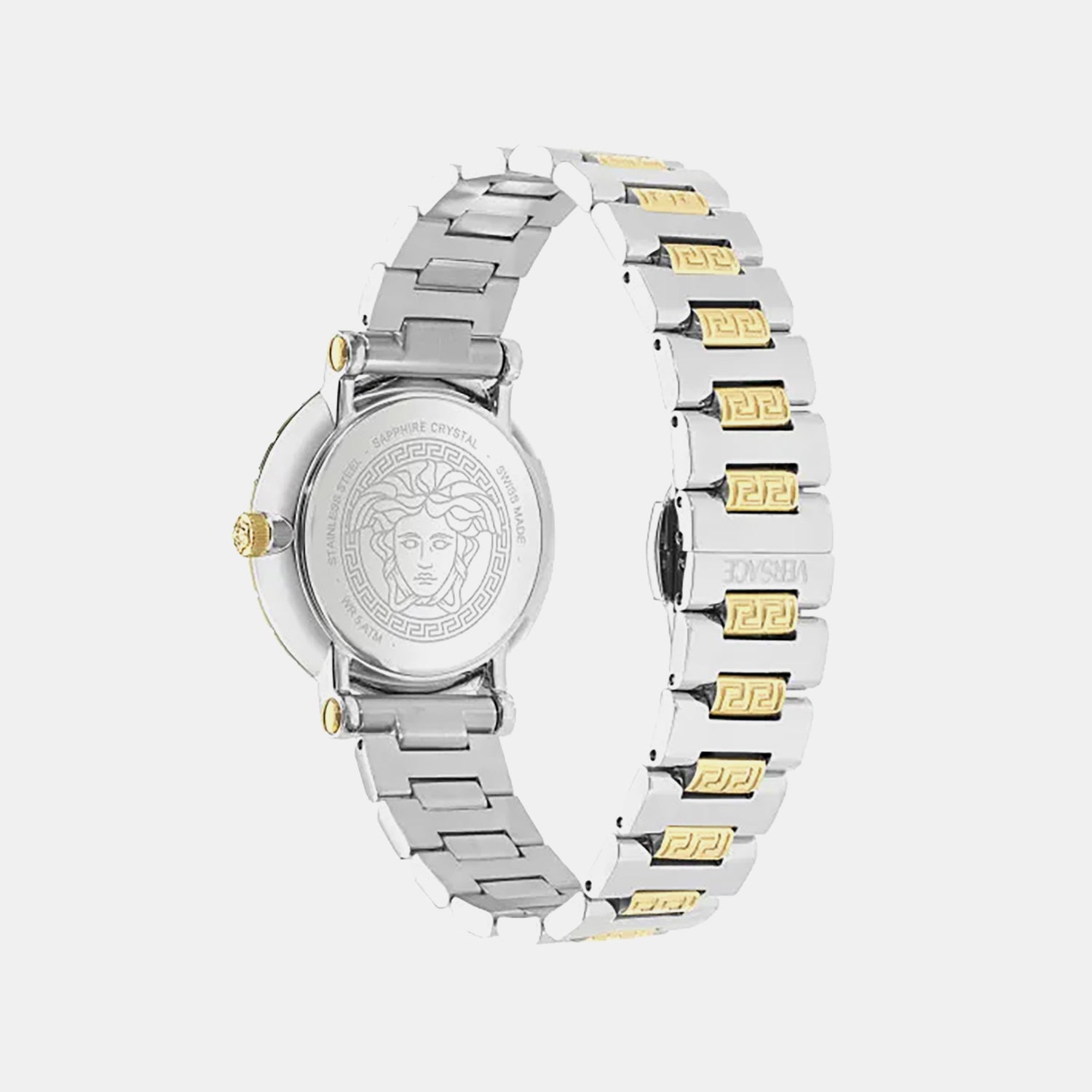 Greca Women Quartz White Dial Analog Stainless Steel Watch VE5L00526