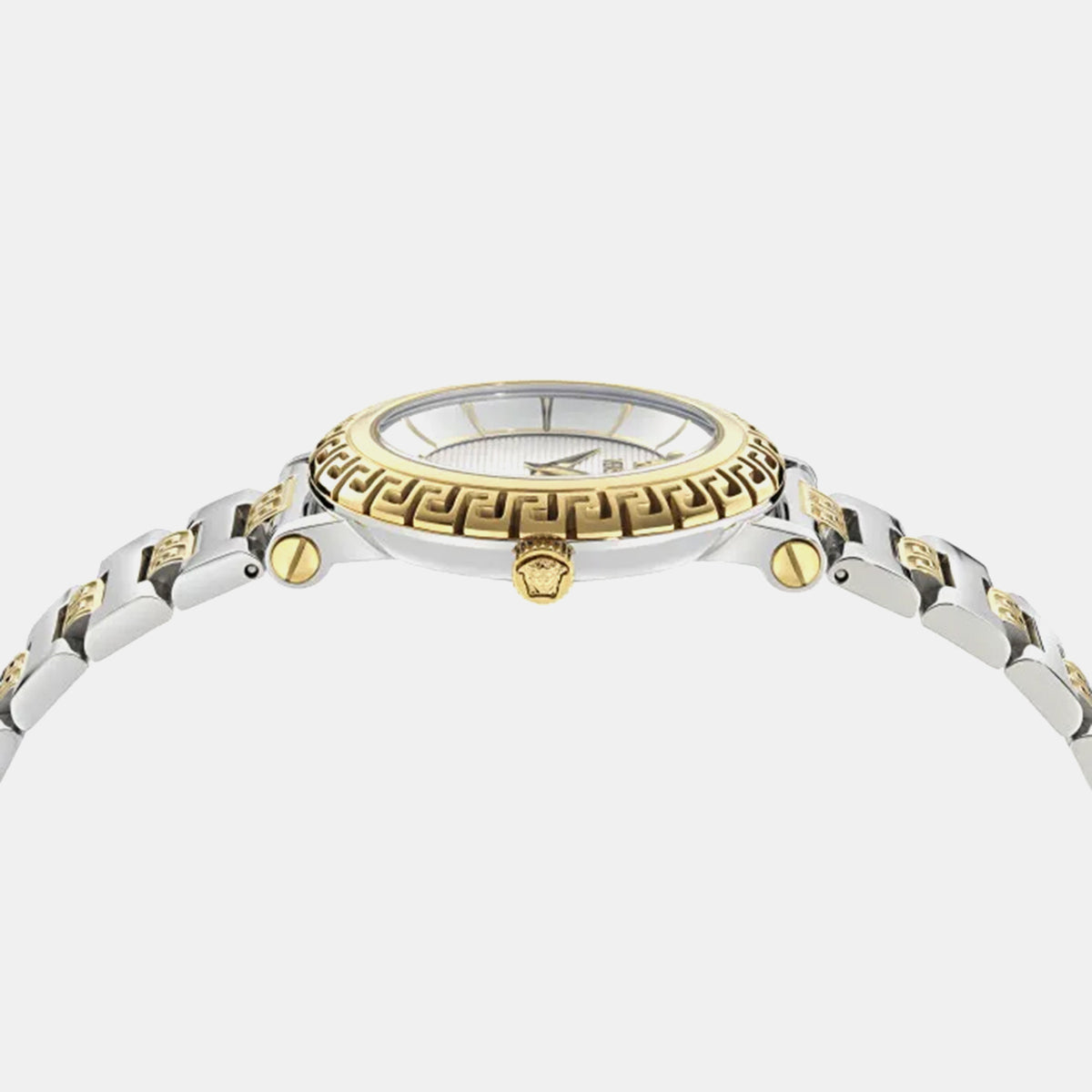 Greca Women Quartz White Dial Analog Stainless Steel Watch VE5L00526