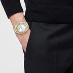 Millenyium Men Quartz Silver Dial Analog Stainless Steel Watch VE5M00326