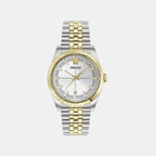 Millenyium Men Quartz Silver Dial Analog Stainless Steel Watch VE5M00326