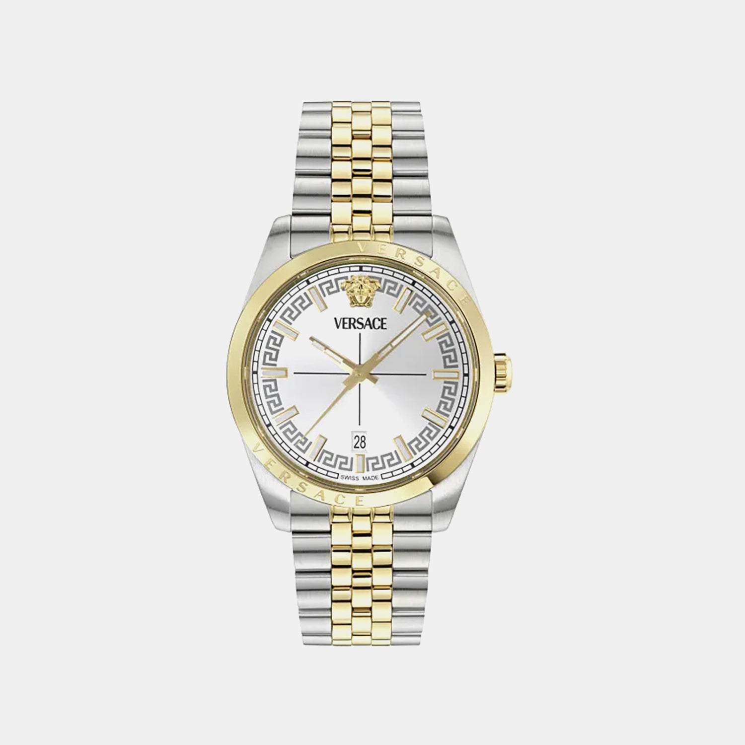 Millenyium Men Quartz Silver Dial Analog Stainless Steel Watch VE5M00326