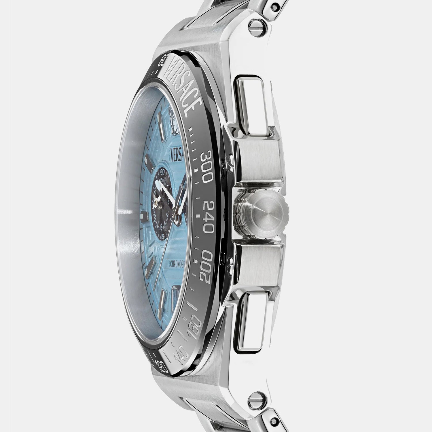 Greca Men Quartz Blue Dial Analog Stainless Steel Watch VE5N00226