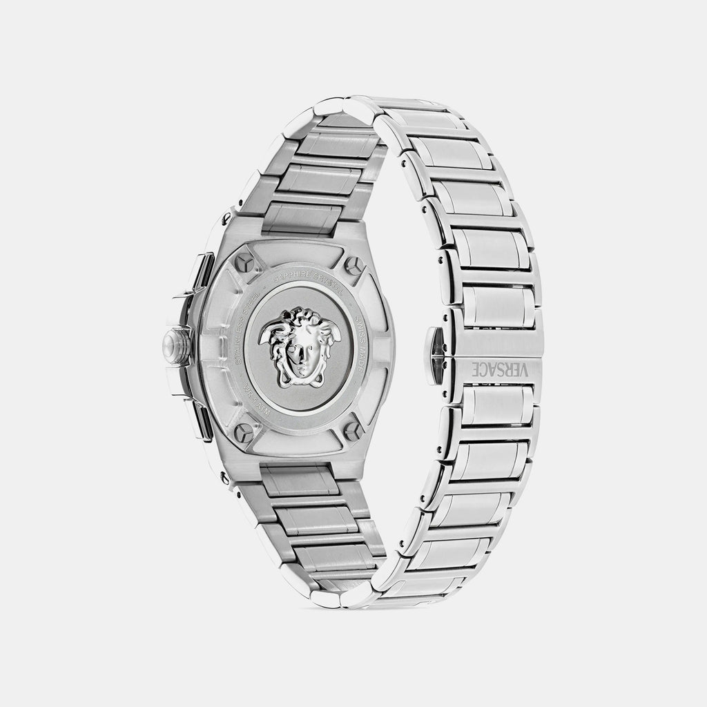 Greca Men Quartz Blue Dial Analog Stainless Steel Watch VE5N00226