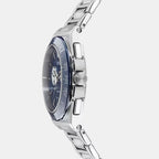 Greca Men Quartz Blue Dial Chronograph Stainless Steel Watch VE5N00326