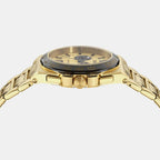 Greca Men Quartz Gold Dial Chronograph Stainless Steel Watch VE5N00626
