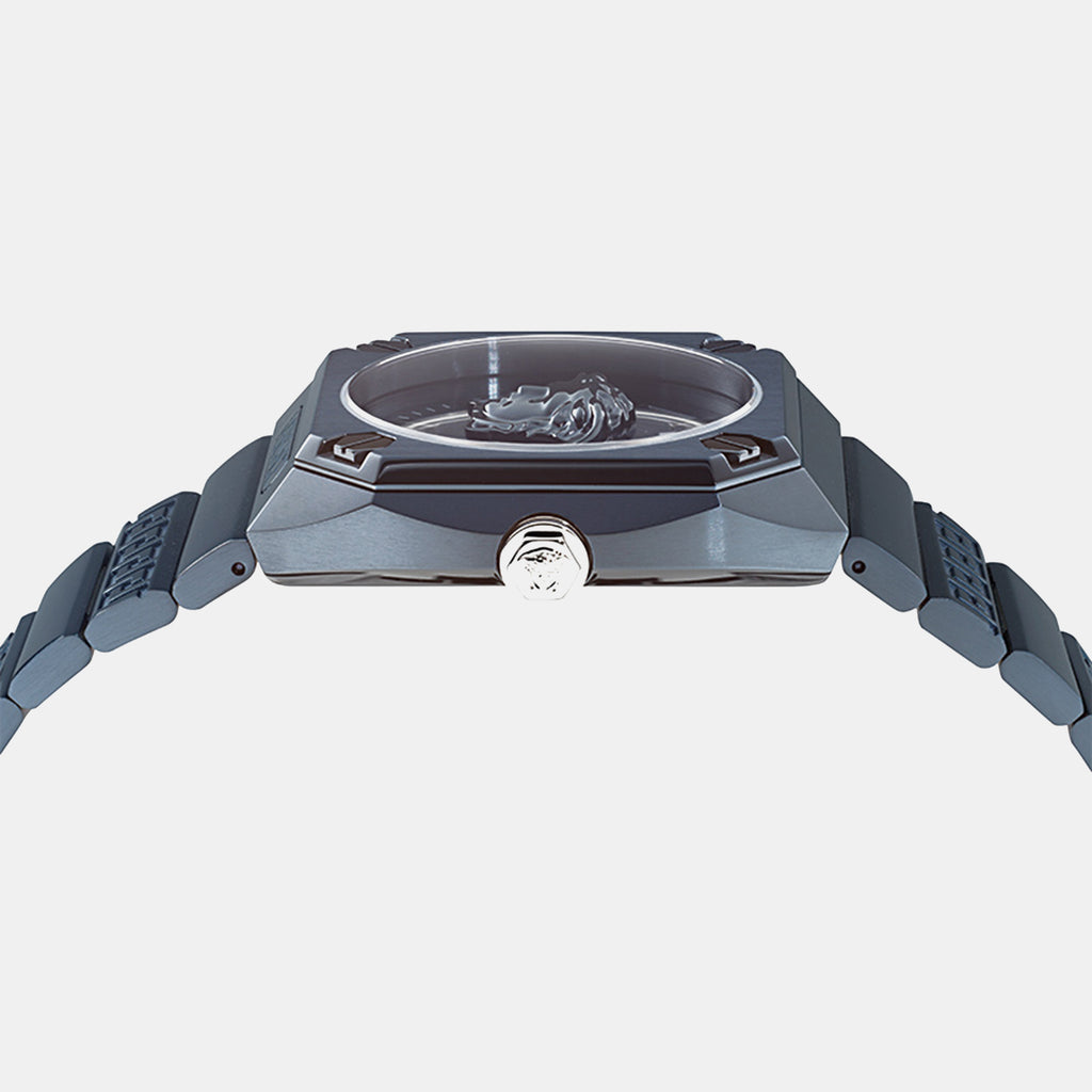 Millenyium Men Quartz Blue Dial Analog Stainless Steel Watch VE5P00126