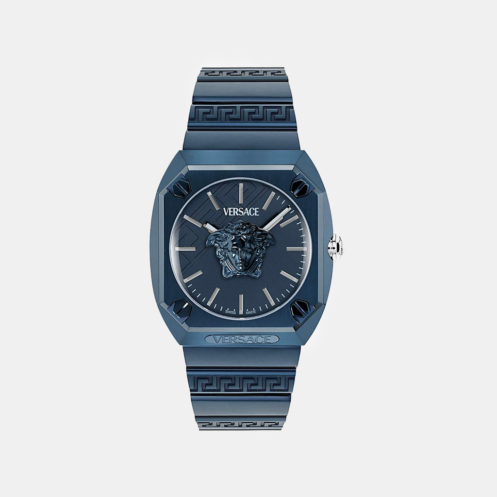 Millenyium Men Quartz Blue Dial Analog Stainless Steel Watch VE5P00126