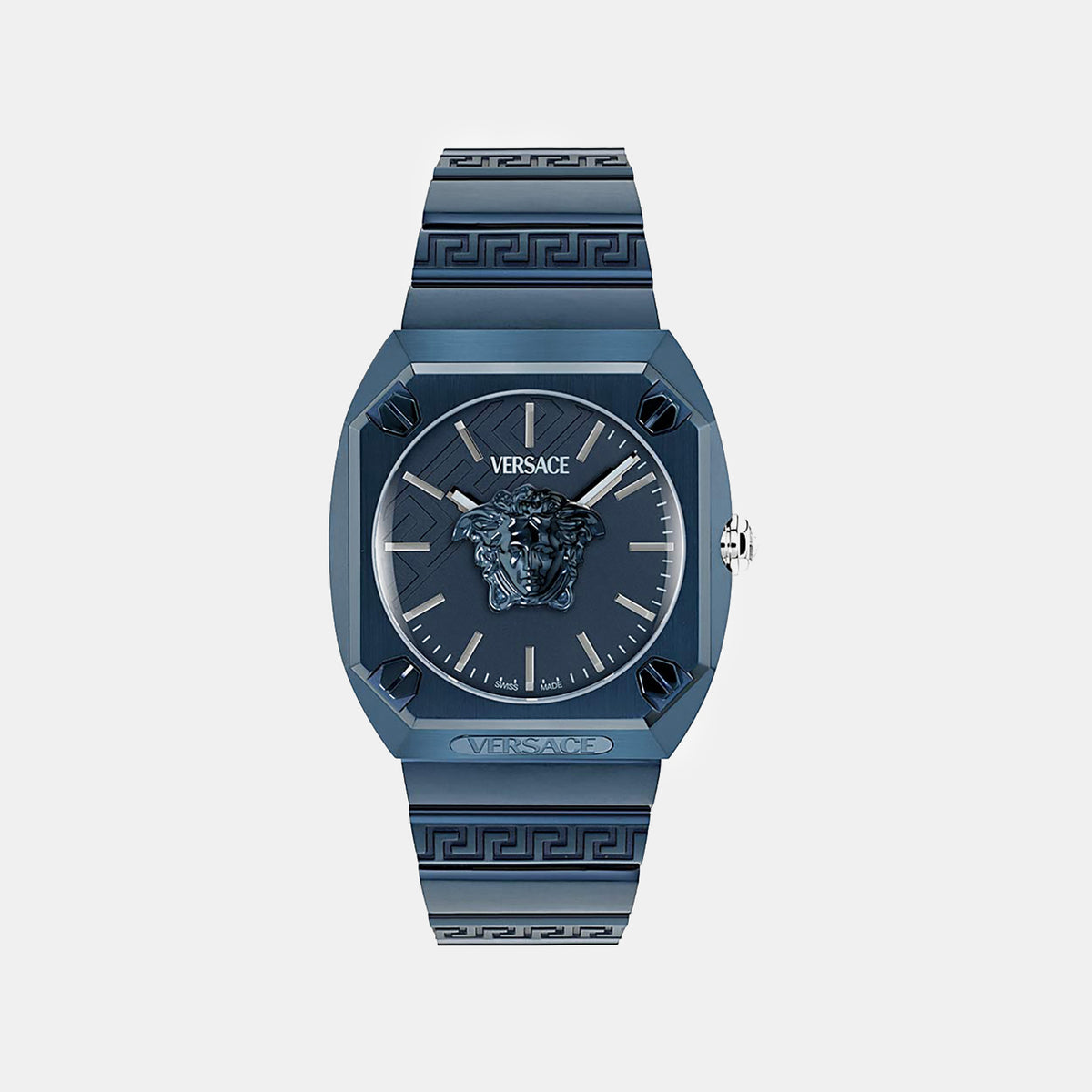 Men Quartz Blue Dial Analog Stainless Steel Watch VE5P00126