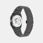 Men Quartz Black Dial Analog Stainless Steel Watch VE5P00226