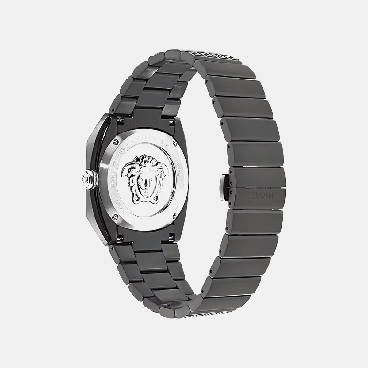 Men Quartz Black Dial Analog Stainless Steel Watch VE5P00226