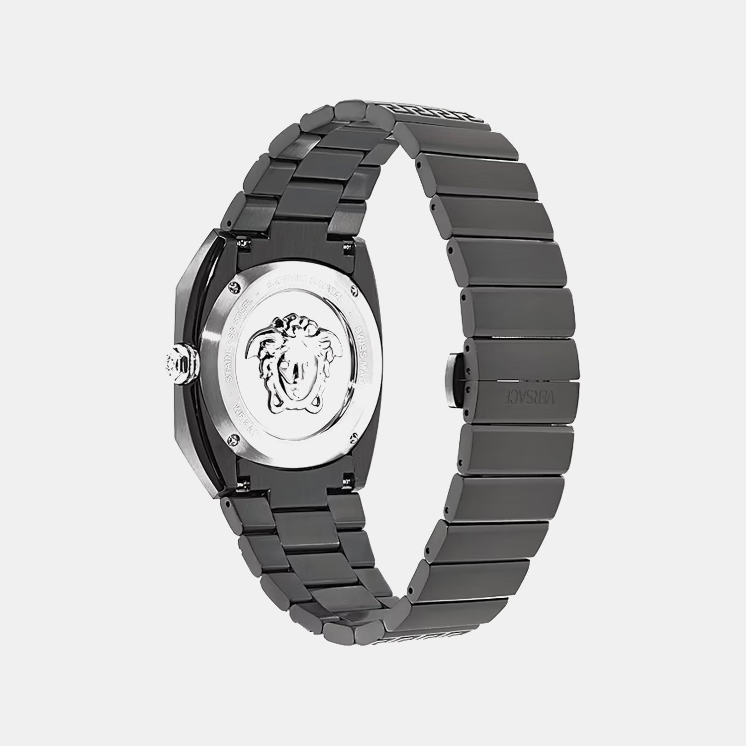 Men Quartz Black Dial Analog Stainless Steel Watch VE5P00226