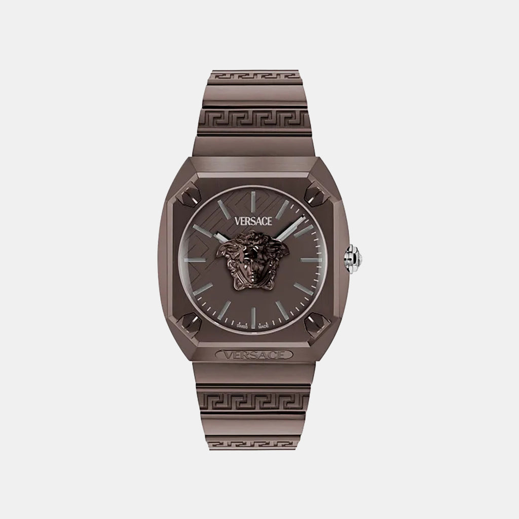 Medusa Antares Men Quartz Brown Dial Analog Stainless Steel Watch VE5P00426
