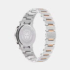 Greca Men Quartz Silver Dial Analog Stainless Steel Watch VE5Q00426