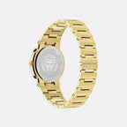 Greca Men Quartz Black Dial Analog Stainless Steel Watch VE5Q00626