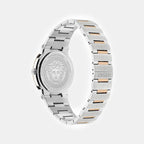Greca Logo Aereo Men Quartz Silver Dial Analog Stainless Steel Watch VE5Q00726