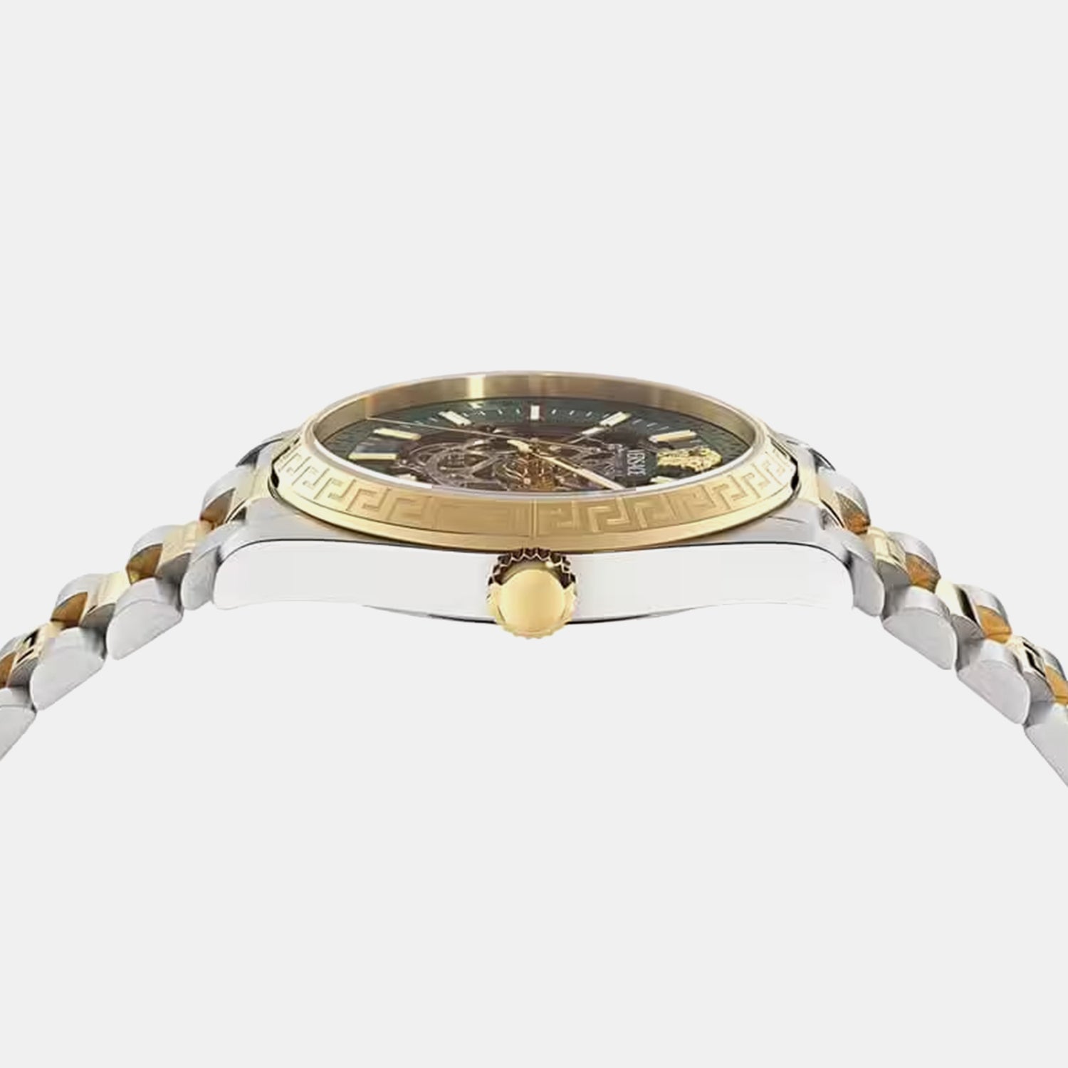 Men Automatic Green Dial Analog Stainless Steel Watch VE5R00226