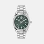 V-Code Men Quartz Green Dial Analog Stainless Steel Watch VE6A00423