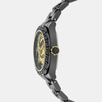 Dvone Men Automatic Black Dial Analog Stainless Steel Watch VE6B00725