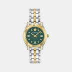 Greca Men Quartz Green Dial Analog Stainless Steel Watch VE6C00423