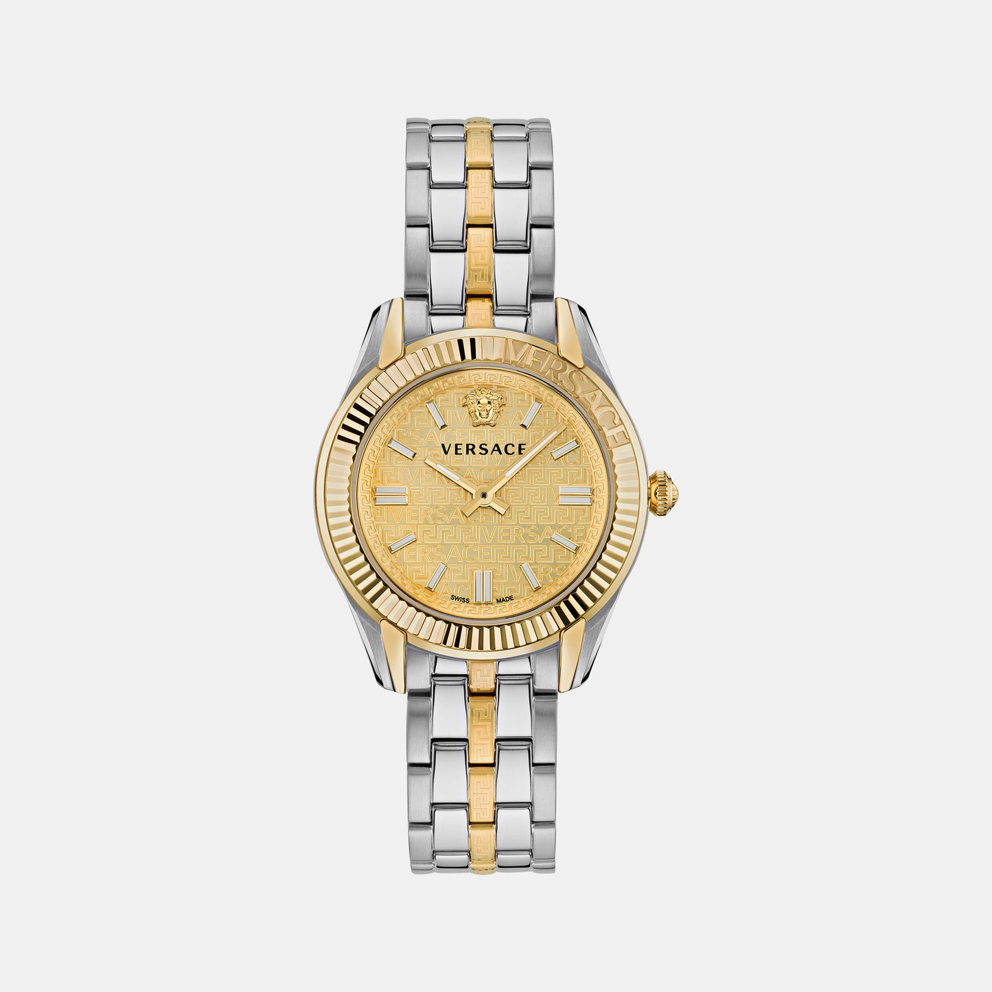 Female Gold-Tone Analog Stainless Steel Watch VE6C00523