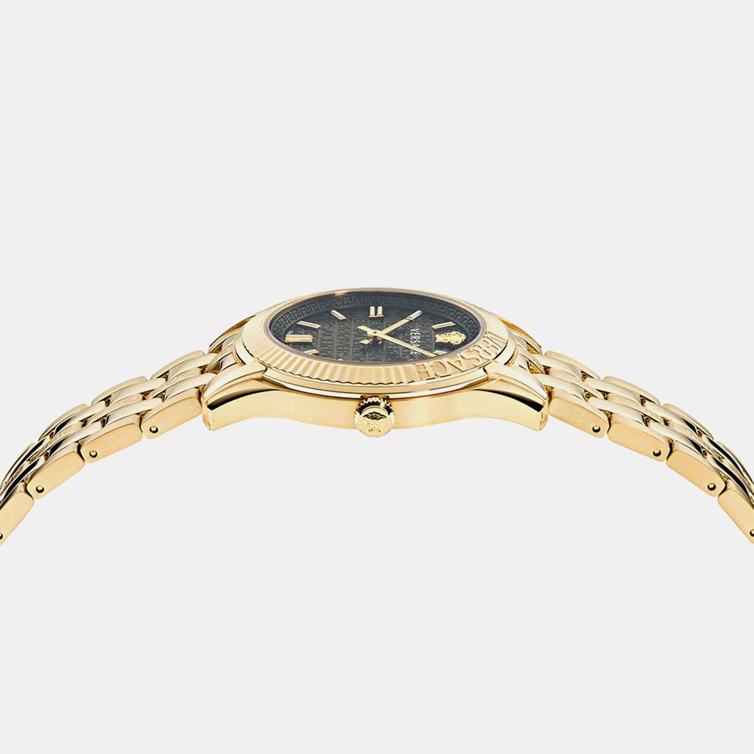 Jenna Men Quartz Black Dial Analog Stainless Steel Watch VE6C00623