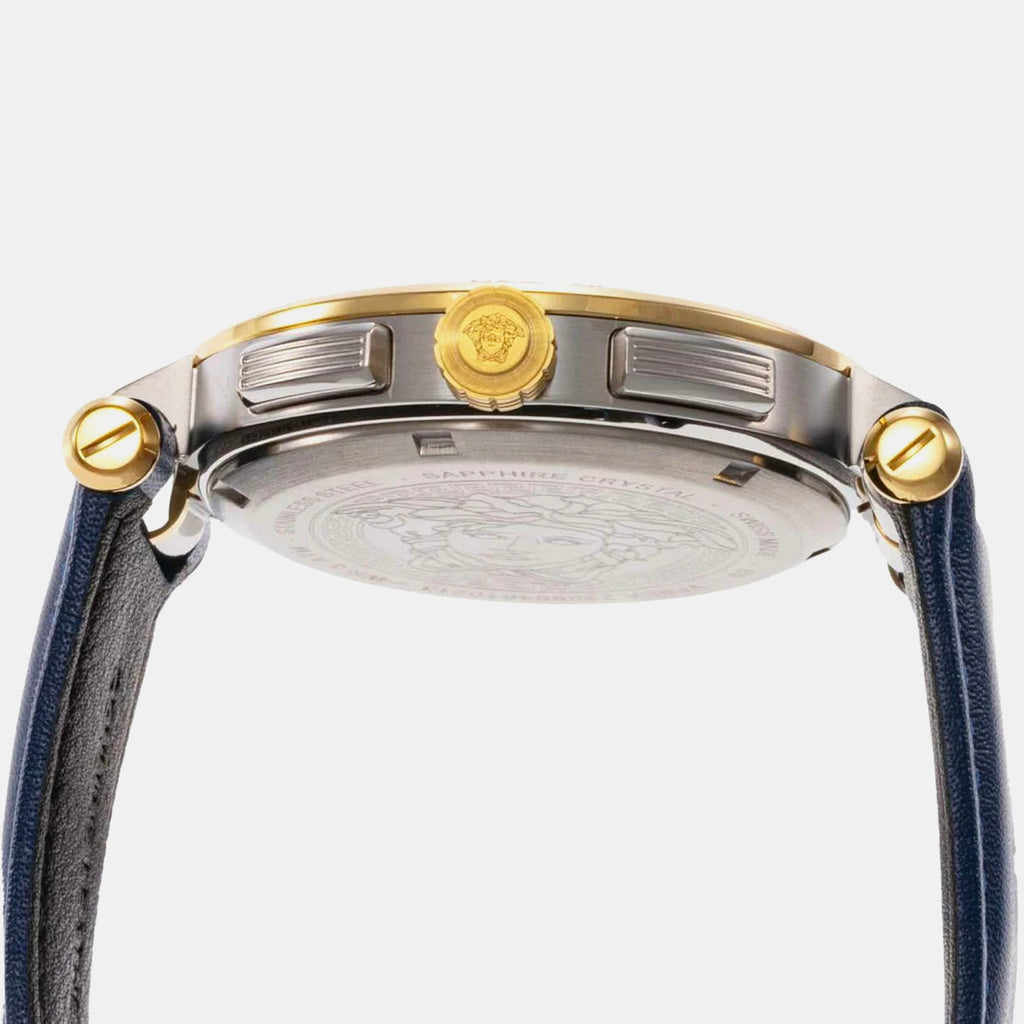 Aion Men Quartz Blue Dial Chronograph Leather Watch VE6CA0223