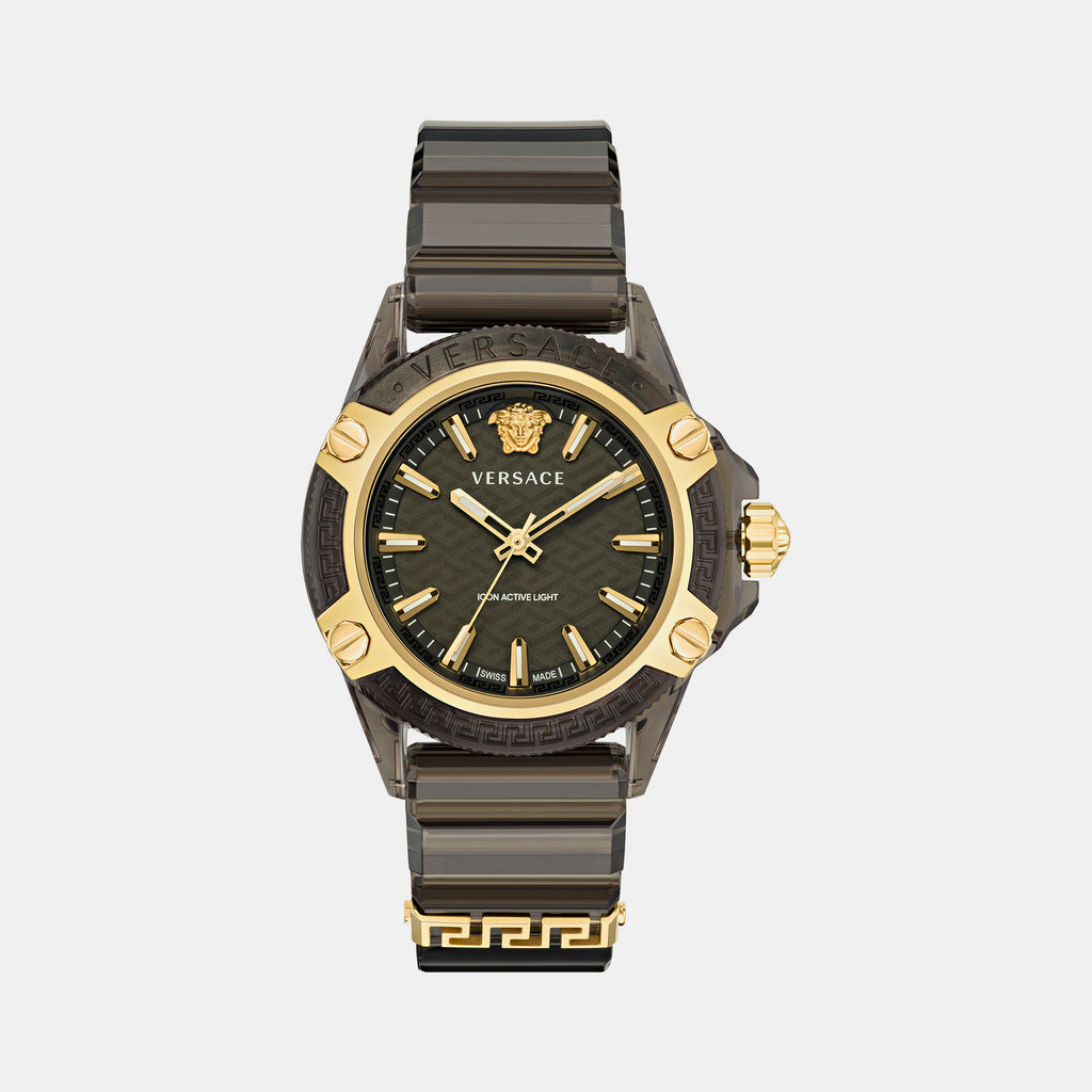 Versace Round Black Analog watch