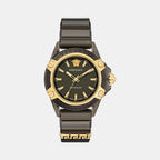 Versace Round Black Analog watch