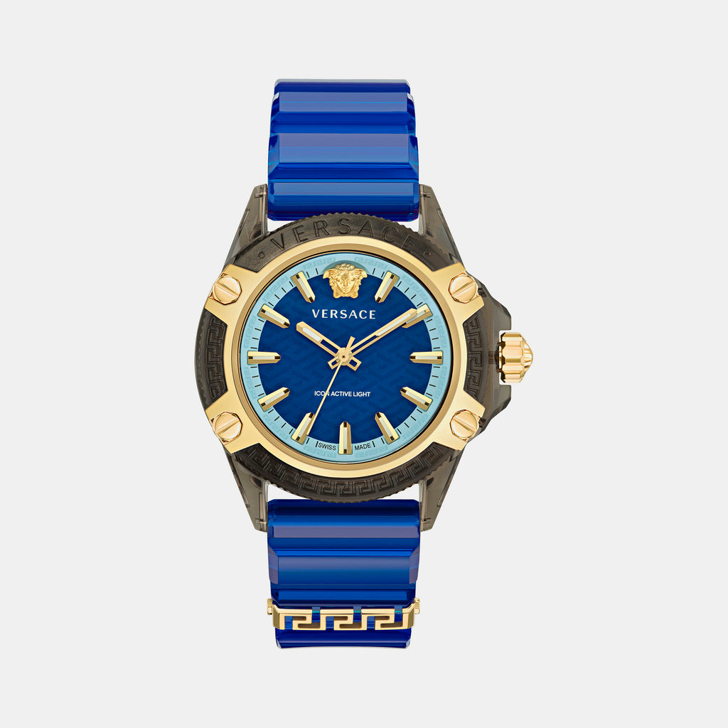 Versace Round Blue Analog watch