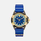 Versace Round Blue Analog watch